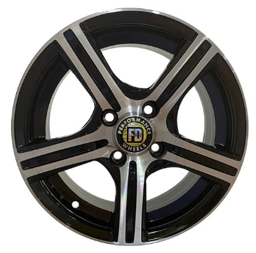 6.0X14 4X100 413 ET35 67.1 Black Diamond Jant