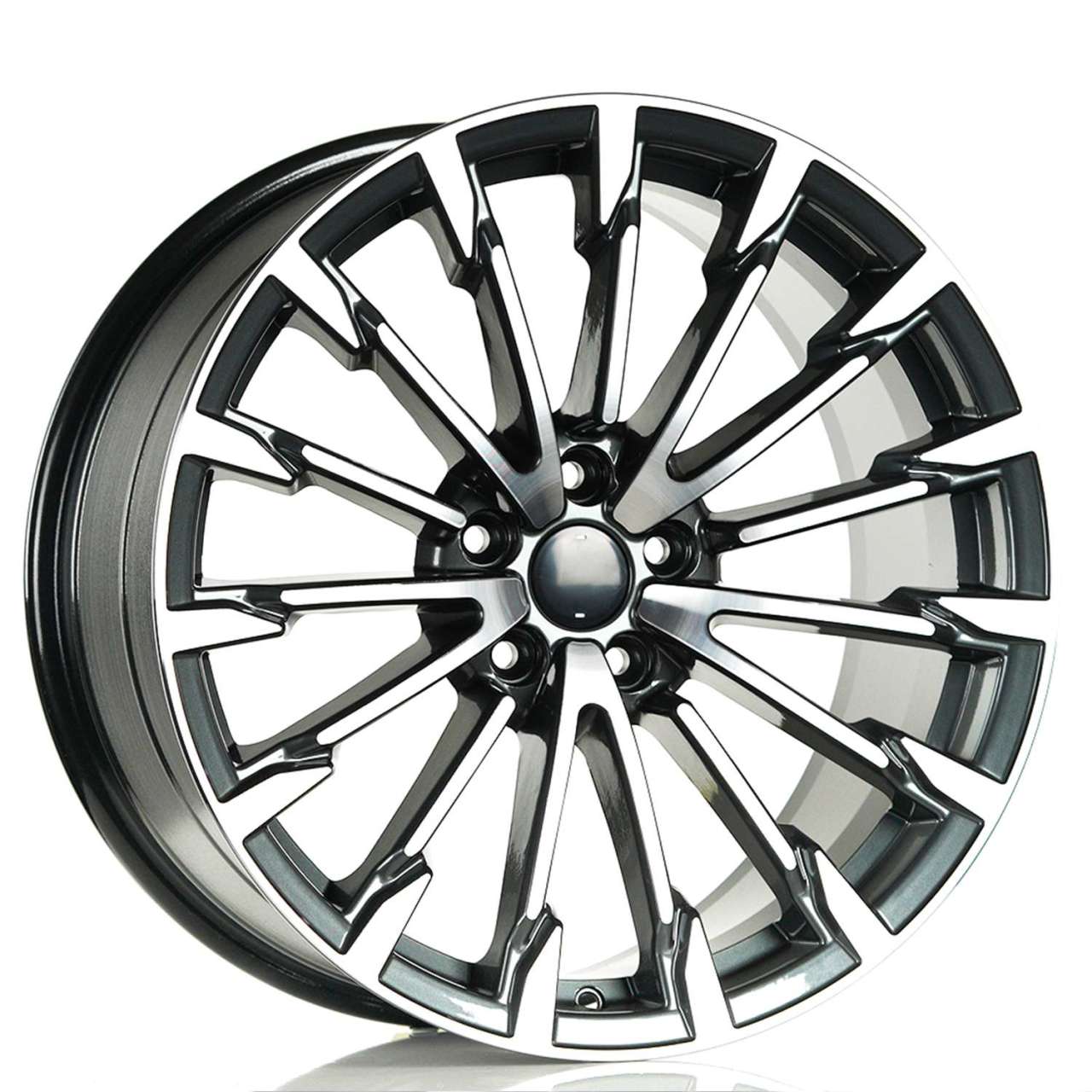 EMR 8.0X18 5X112 ET35 66.45 Gun Metal Diamond Jant