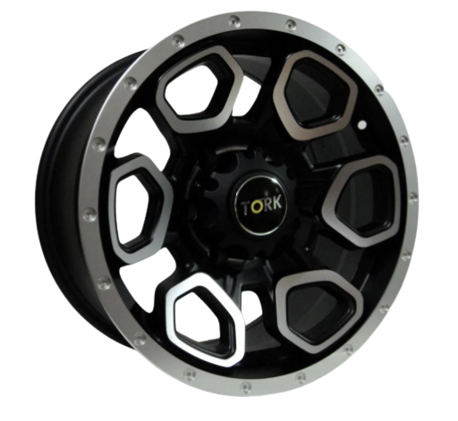 MEGATORK 8X16 MEGATORK ( TORK-2827) 6X139.7 ET-15 110 MAT BLACK MACHINED JANT