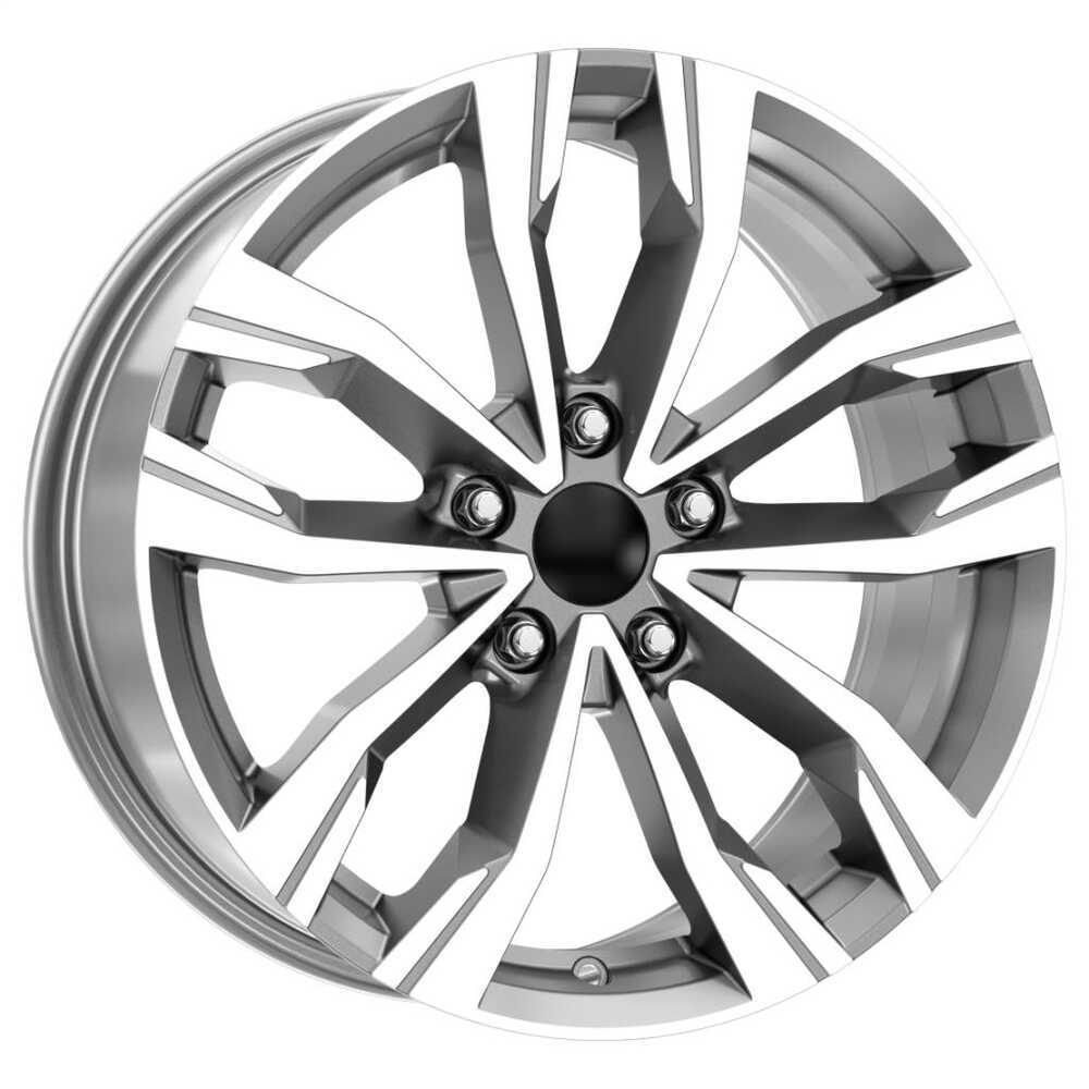 Emr 7.5X17 4X100 ET40 60.1 Gun Metal Diamond Jant