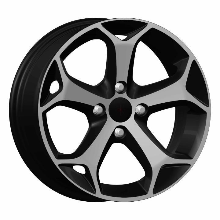 EMR 7.0X16 5X108 ET40 63.4 Black Diamond Jant