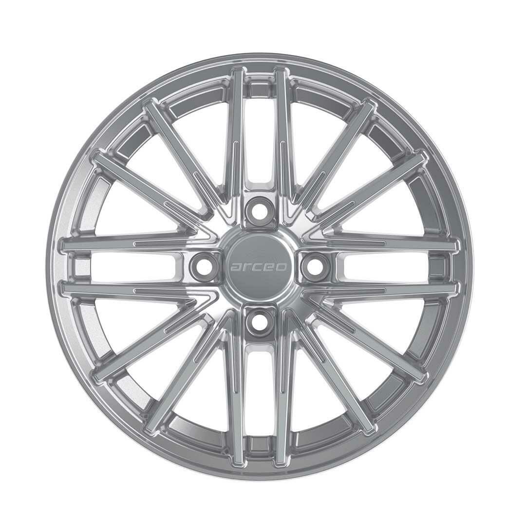 6.0X14 4X100 ET35 67.1 Crystal Silver Jant