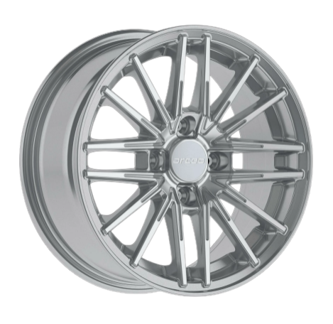 6.0X14 EMR 4X100 ET35 67.1 Crystal Silver POLISHED Jant