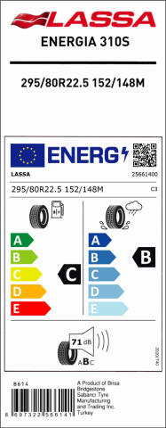 Lassa 295/80R22.5 152/148M EG 310S Asfalt Düz Tip Lastiği (2023)