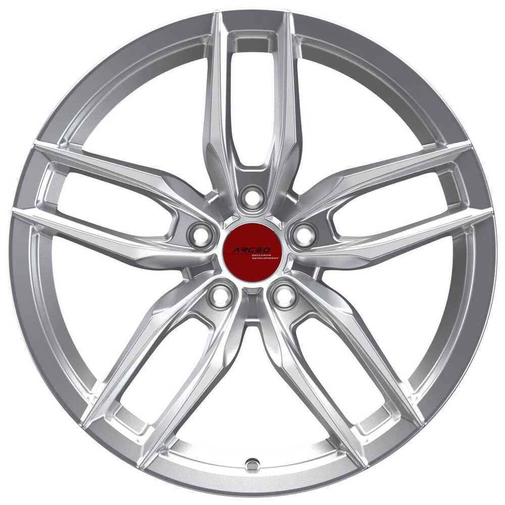 Arceo 8.5X18 5X112 ET37 73.1 Silver Diamond Jant