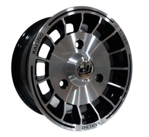 5.5X13 DJ 622 3X150 ET35 124 Black Diamond Jant