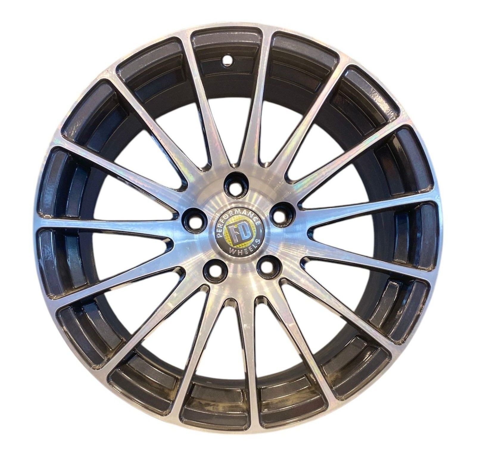 7.5X17 5X112 743 ET40 72.6 Gun Metal Diamond Jant