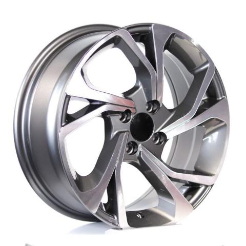 EMR 6.5X16 4X100 ET35 67.1 Gun Metal Diamond Jant