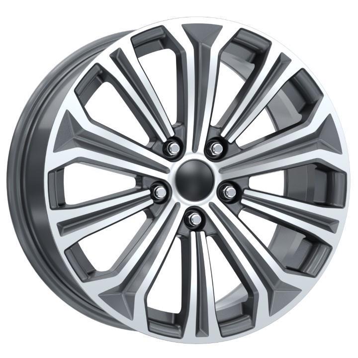 EMR 7.0X16  5X114.3 ET40 60.1 Gun Metal Diamond Jant