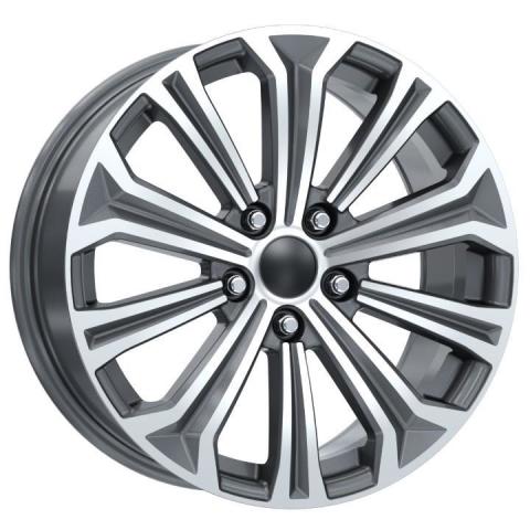 EMR 7.0X16  5X114.3 ET40 60.1 Gun Metal Diamond Jant