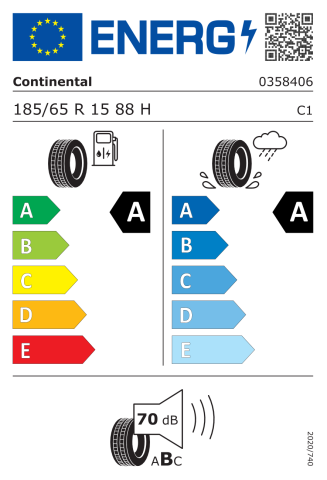 Continental 185/65R15 88H ContiEcoContact6 Otomobil Yaz Lastiği(2021)