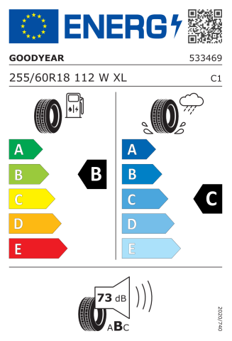 Goodyear 255/60R18 112W Eagle F1 Asymmetric Suv AT JLR XL FP 4X4-Suv Yaz Lastiği (2023)