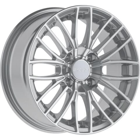 6.0X14 4X100 ET35 67.1 Crystal Silver Jant