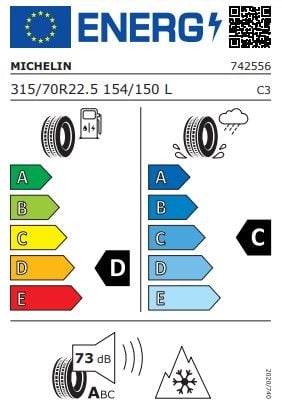 Michelin 315/70R22.5 154/150LVM Multi-D HD Asfalt Çeker Tip Lastiği (2023)