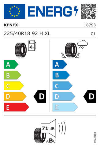 Kenex 225/40R18 92H XL KX221 Otomobil Yaz Lastiği (2021)