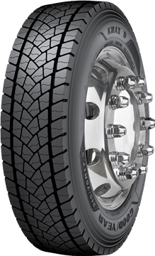 Goodyear 225/75R17.5 Kmax D 129/127M 3PSF Kamyonet Çeker Tip Lastiği (2026)