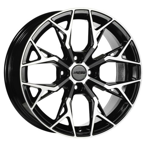 7.5X17 4X100 ET35 73.1 Black Diamond Jant