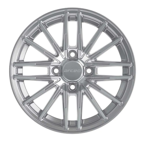 6.5X15 4X108 ET25 65.1 CRYSTAL SILVER POLISHED