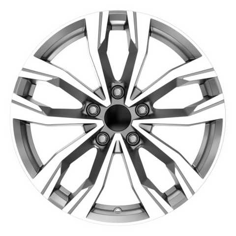 Emr 7.5X17 4X100 ET40 60.1 Gun Metal Diamond Jant
