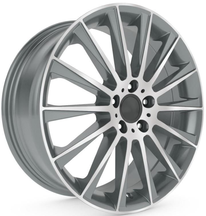 EMR 9.0X19 5X112  ET48 66.6 Gun Metal Diamond