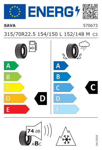 Sava 315/70R22.5 Orjak 5 154L152M 3PSF Asfalt Çeker Tip Lastiği (2026)