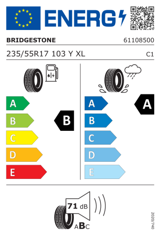 Bridgestone 235/55R17 99W T005 Otomobil Yaz Lastiği (2020)