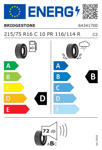 Bridgestone 215/75R16C 116/114R 10PR R660 Duravis Hafif Ticari Yaz Lastiği