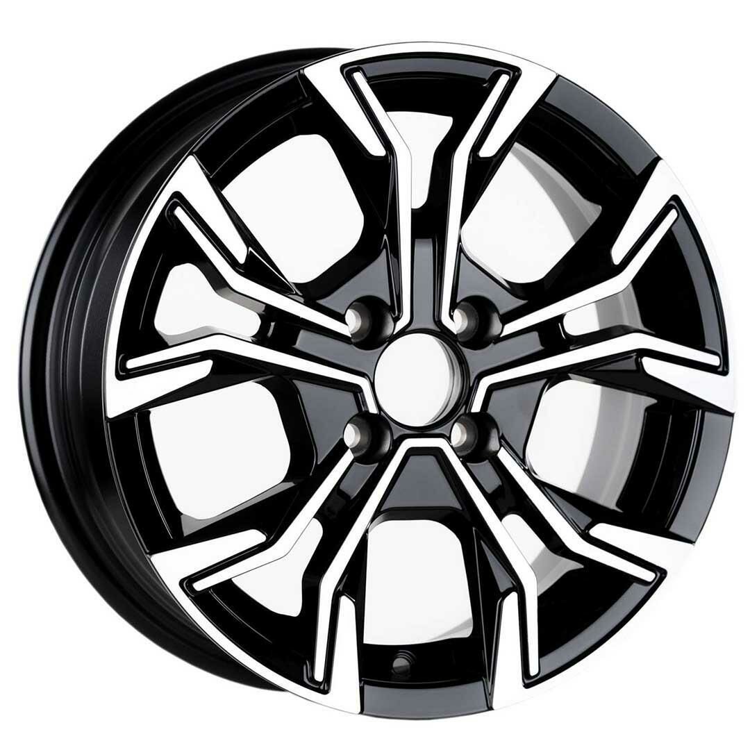 6.0X15  4X100 ET35 67.1 Black Polished Jant