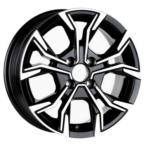 6.0X15  4X100 ET35 67.1 Black Polished Jant