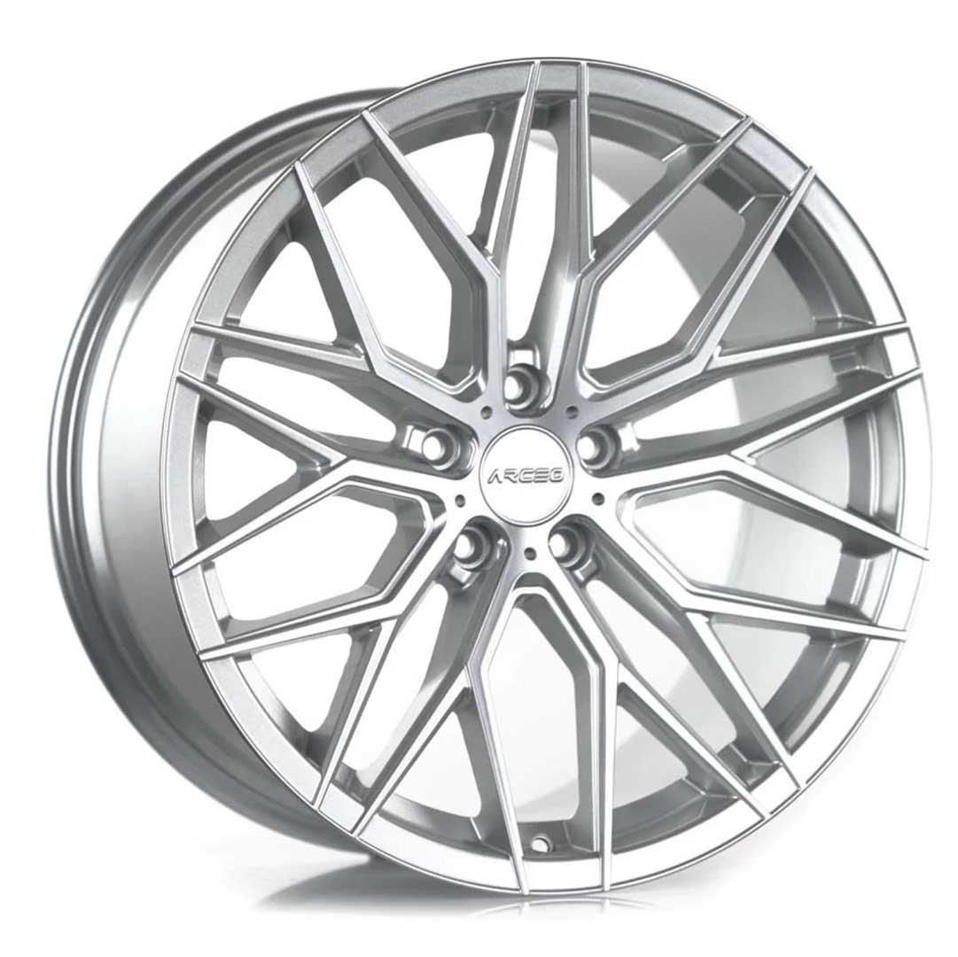 7.5X17  5X100 ET35 73.1 Silver Diamond VALENCIA Jant