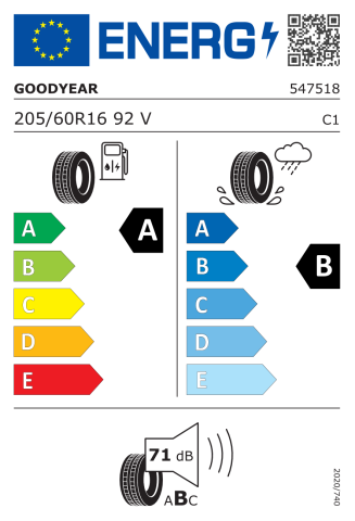 Goodyear 205/60R16 92V EfficientGrip Performance Otomobil Yaz Lastiği (2023)