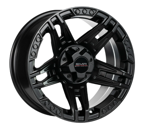 8.0X16  5X114.3 ET10 73.1 Matte Black + MB Rivets