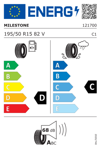 Milestone 195/50R15 TL 82V Carmile Otomobil Yaz Lastiği (2025)