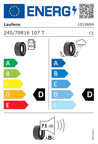 Laufenn 245/70R16 107T  X Fit Ht LD01 M+S 4X4-Suv Yaz Lastiği