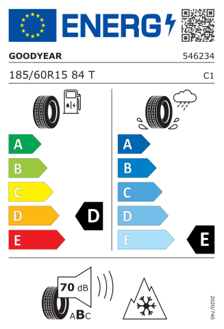 Goodyear 185/60R15 84T UltraGrip8 MS Otomobil Kış Lastiği (2024)